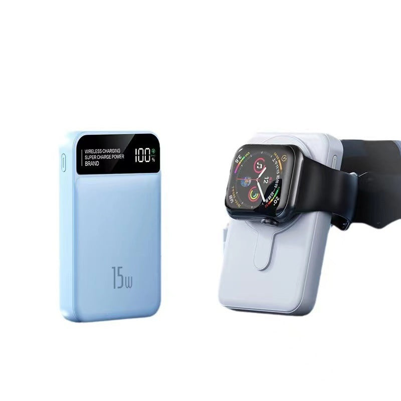 3 in 1 magnetic power bank with digital display for iPhone 15 & iWatch &Airpods 10000mAh mobile power