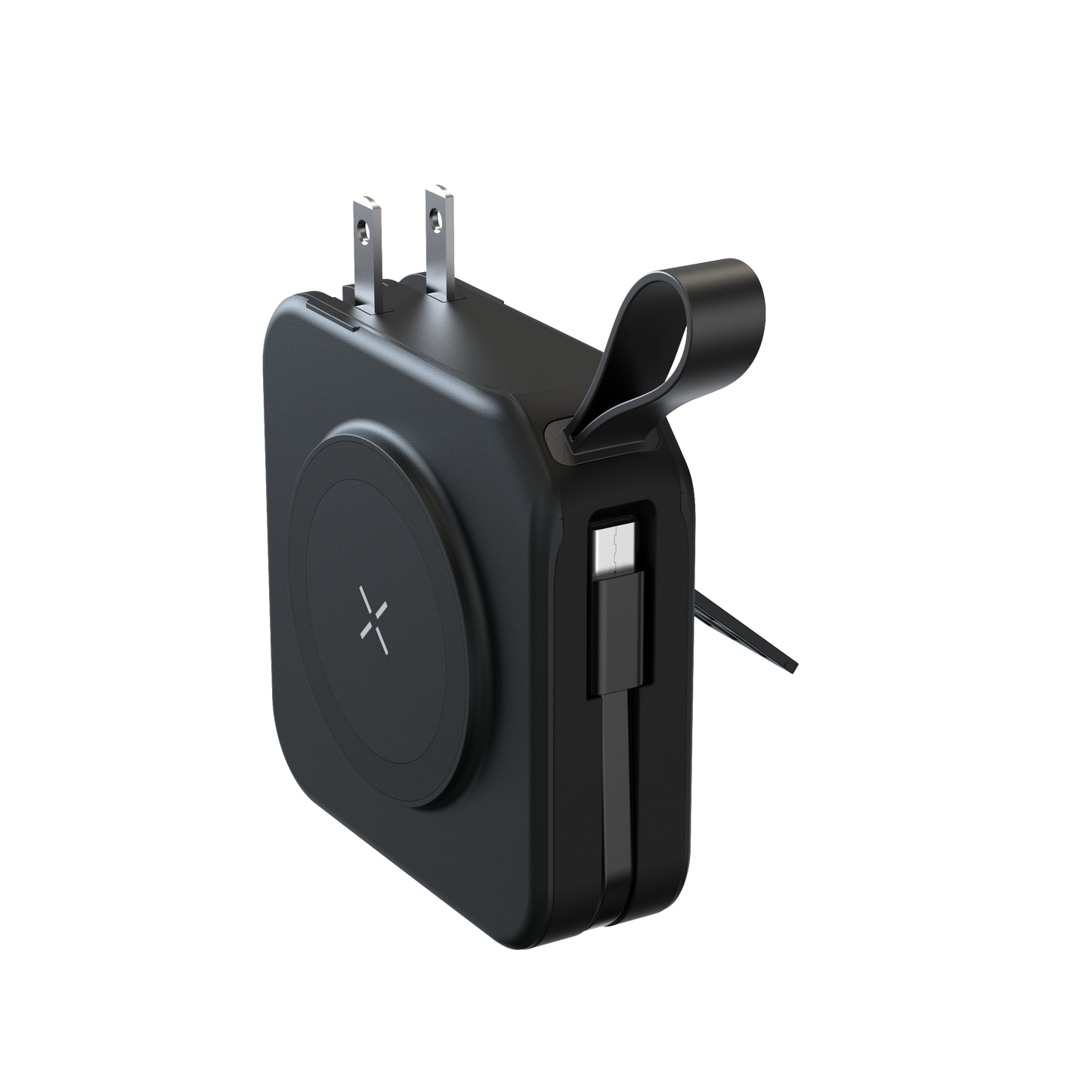 10000mAh multifunctional 5 in 1 power bank travel charger with type-c cable with AU/EU/US/UK plug