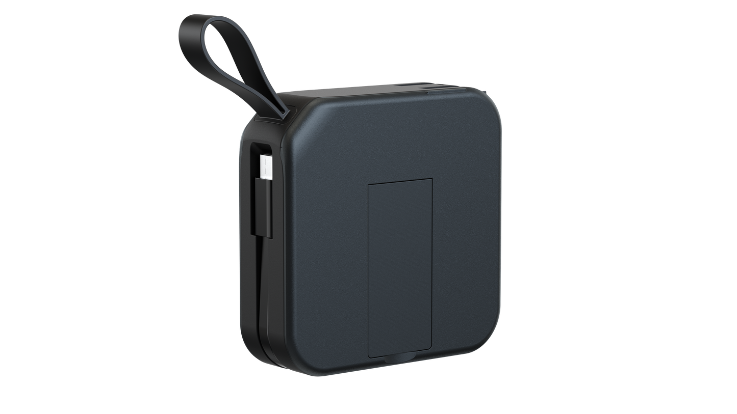 10000mAh multifunctional 5 in 1 power bank travel charger with type-c cable with AU/EU/US/UK plug