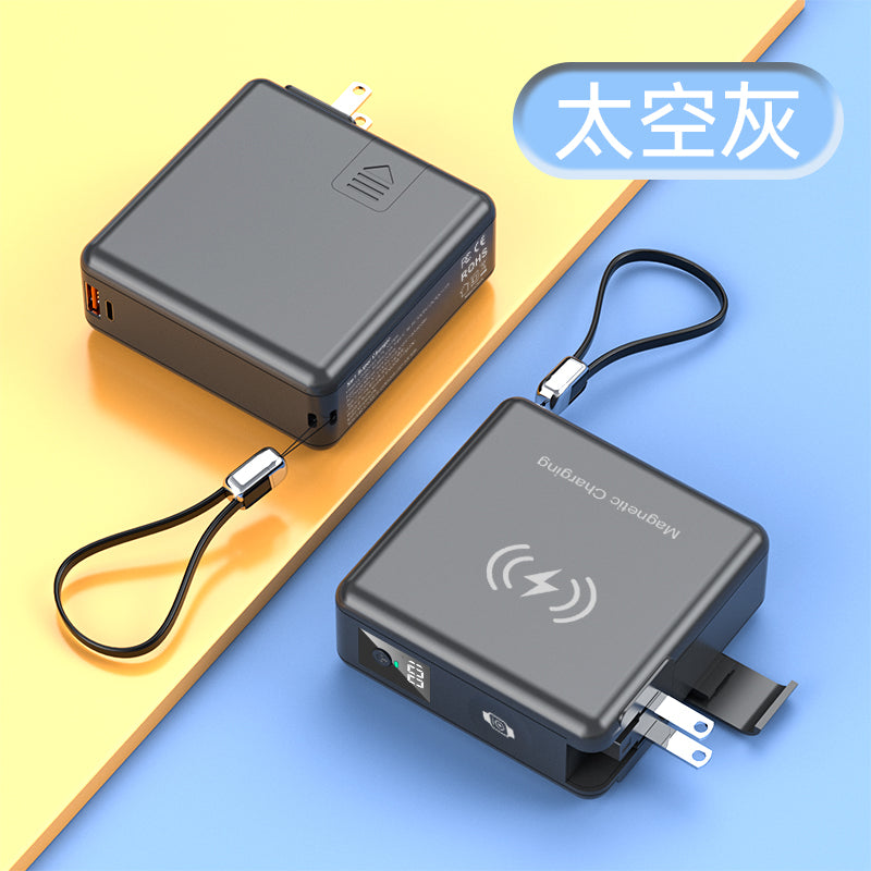 15000mAh magnetic wireless charging power bank with iWatch charger with travel AU/EU/US/UK plug