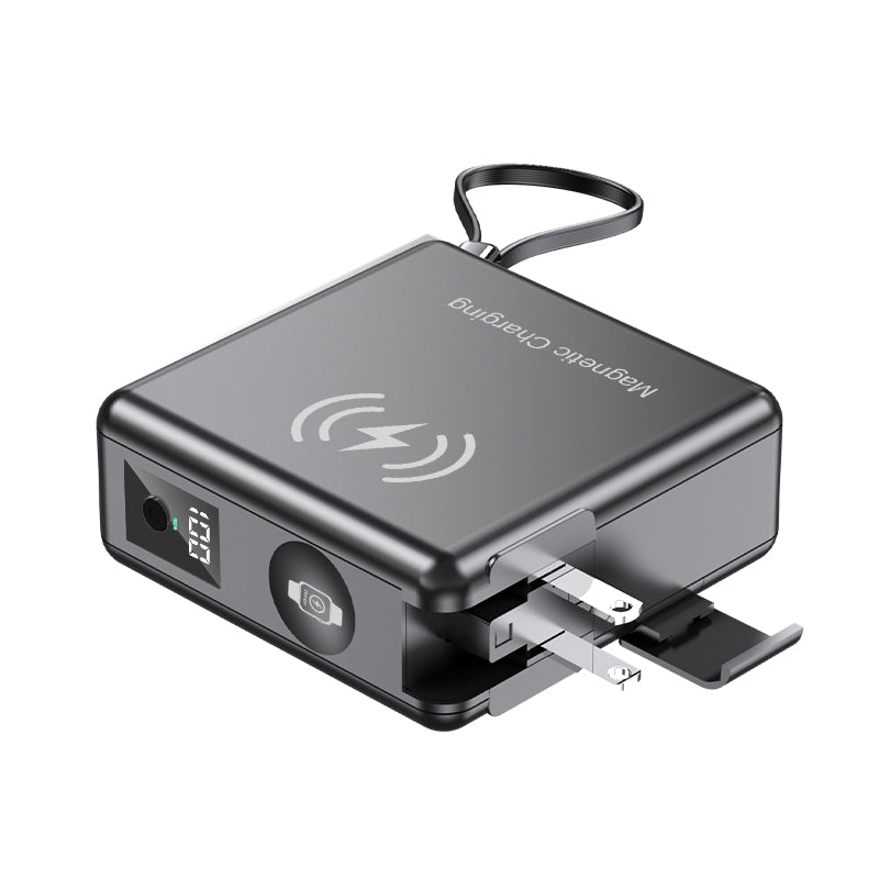15000mAh magnetic wireless charging power bank with iWatch charger with travel AU/EU/US/UK plug