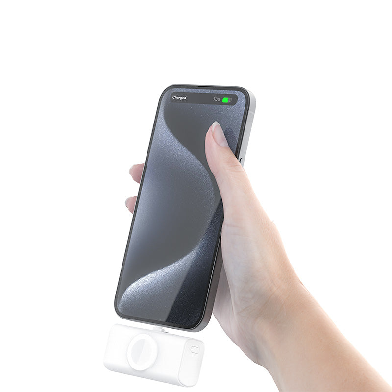 Latest 3 in 1 5000mAh portable power bank with Type-c &lighting two cables for Smartphone and iWatch