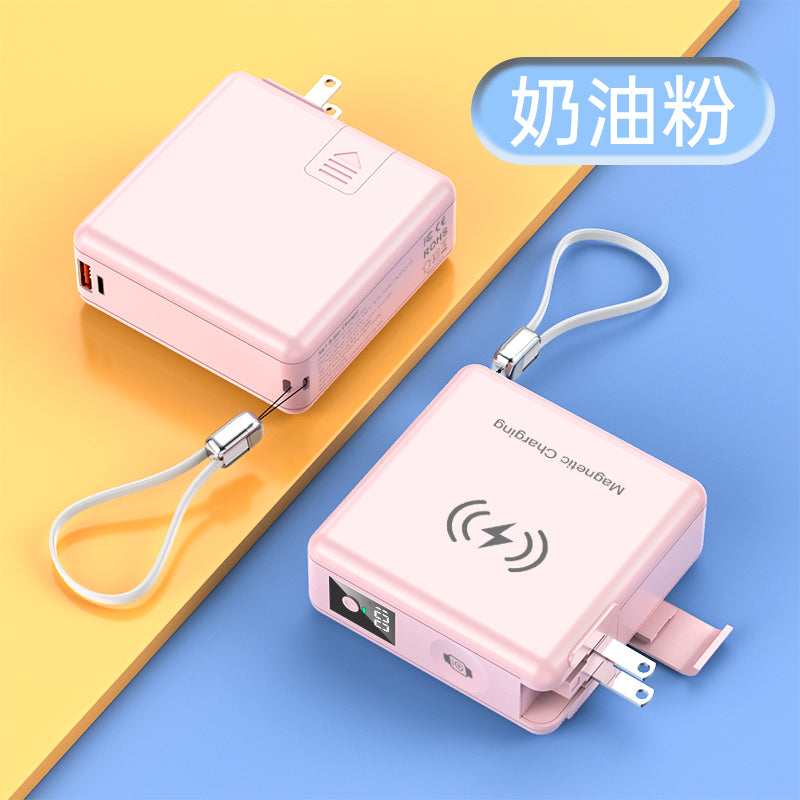 15000mAh magnetic wireless charging power bank with iWatch charger with travel AU/EU/US/UK plug