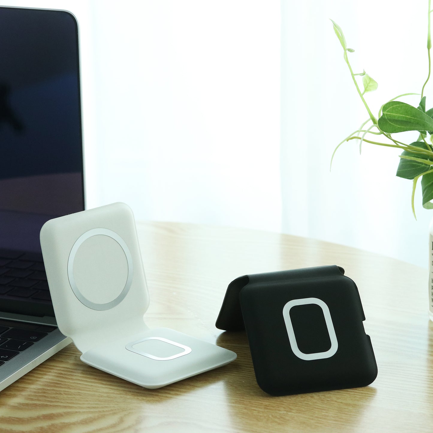Foldable 2 in 1 15W Dual wireless charger Q600