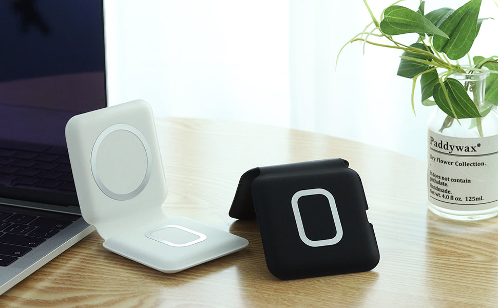 Foldable 2 in 1 15W Dual wireless charger Q600