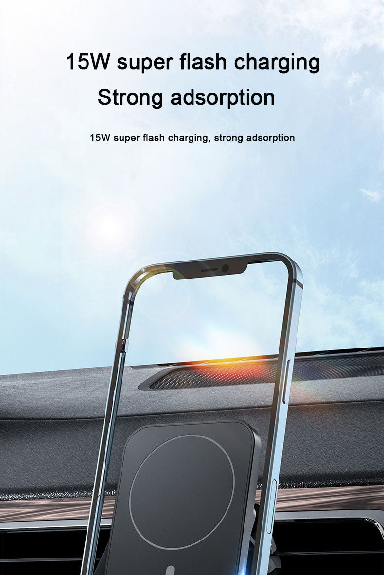 15W Magnetic fast charging car wireless charger bracket 987