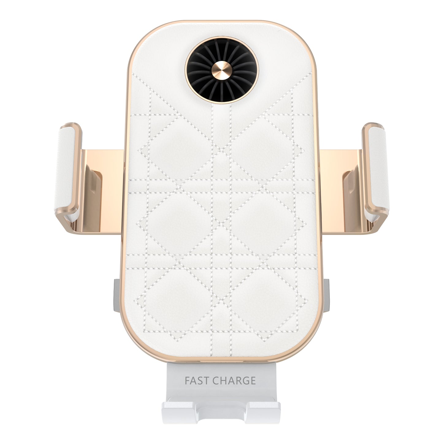 Heat dissipation 15W double coil car wireless charger compatible for Z Flip series C38