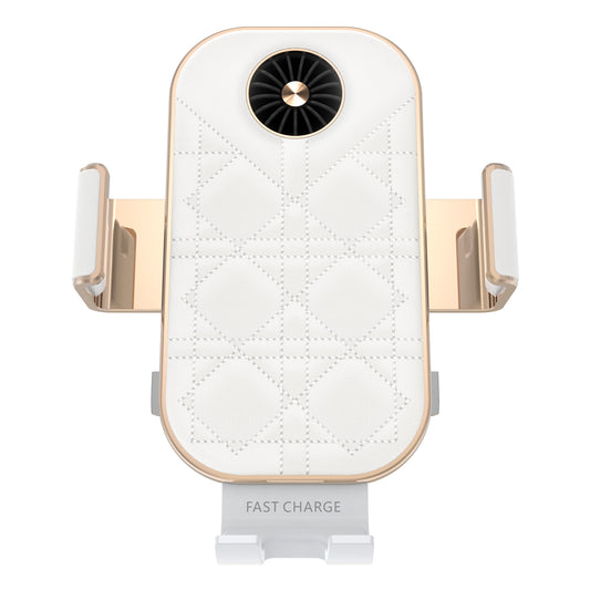 Heat dissipation 15W double coil car wireless charger compatible for Z Flip series C38