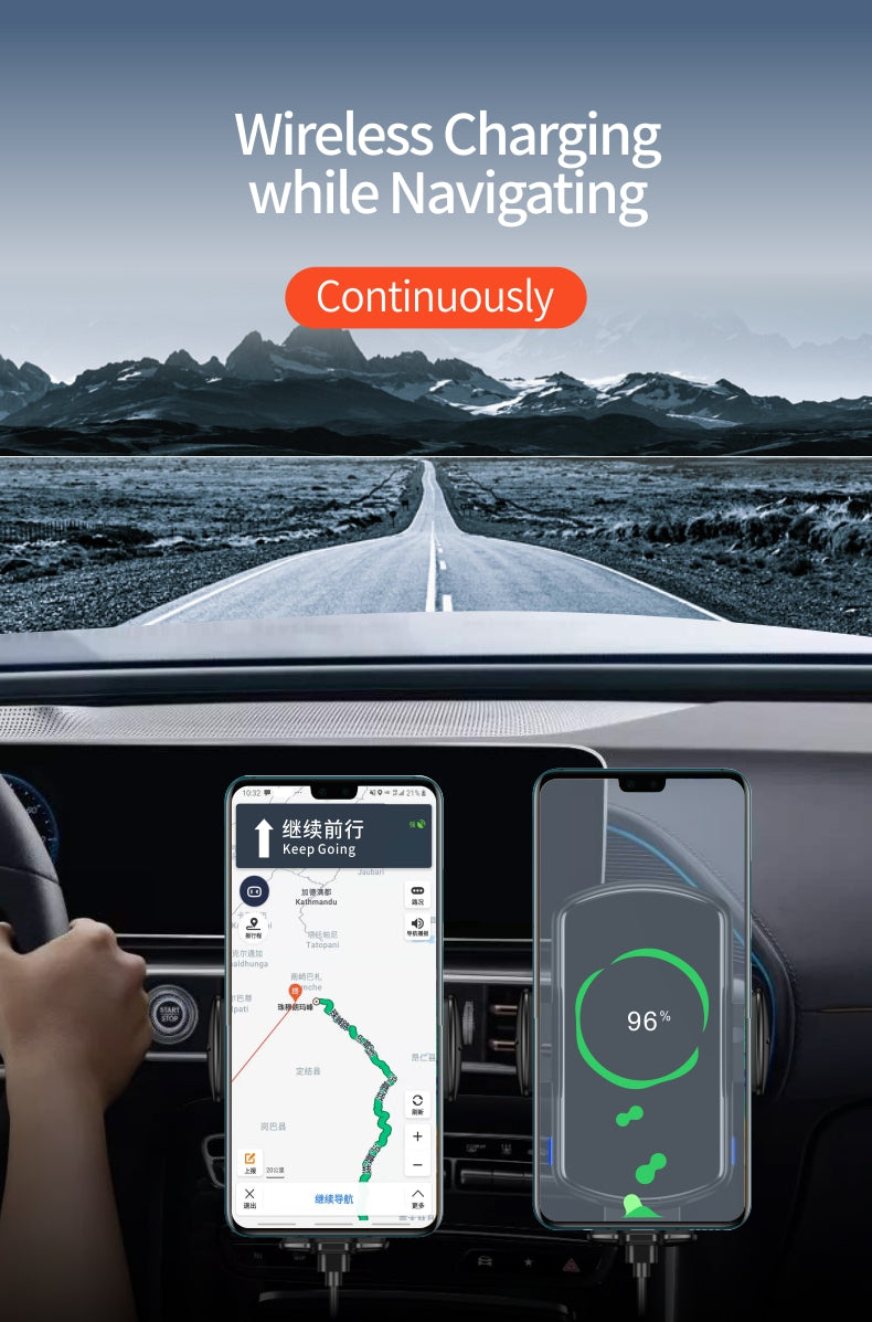 FOD Inductive Car Wireless Charger with aromatherapy