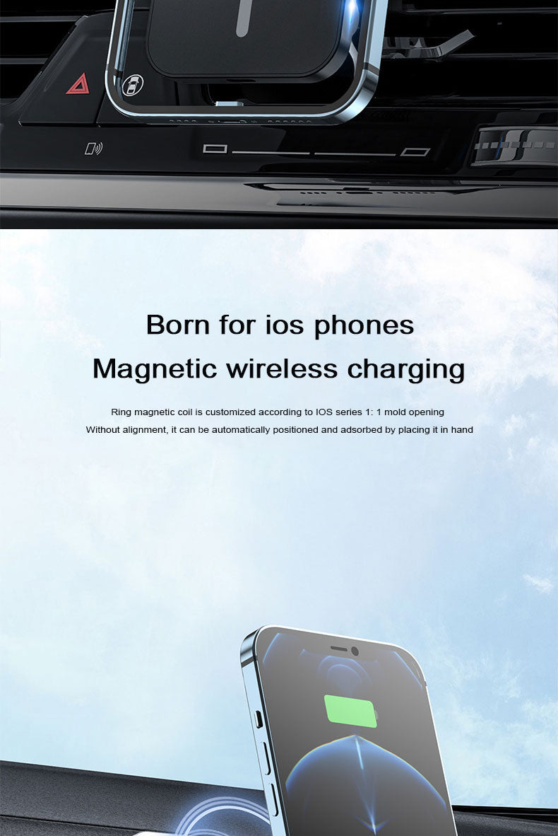 15W Magnetic fast charging car wireless charger bracket 987