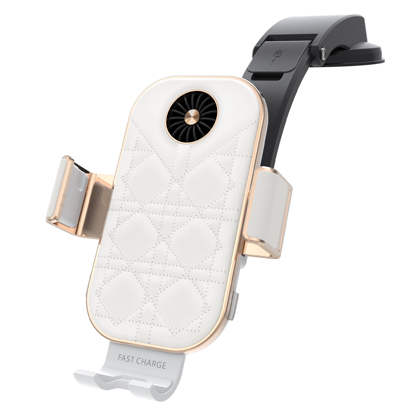 Heat dissipation 15W double coil car wireless charger compatible for Z Flip series C38
