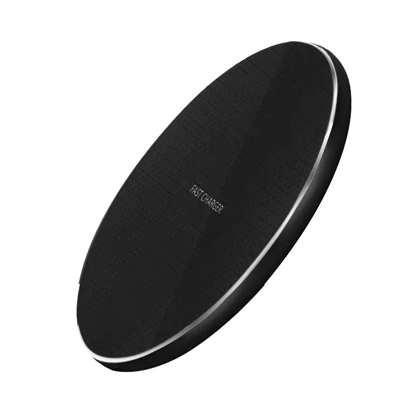 Hot selling Plaid pattern hardware backshell 10W wireless charger pad