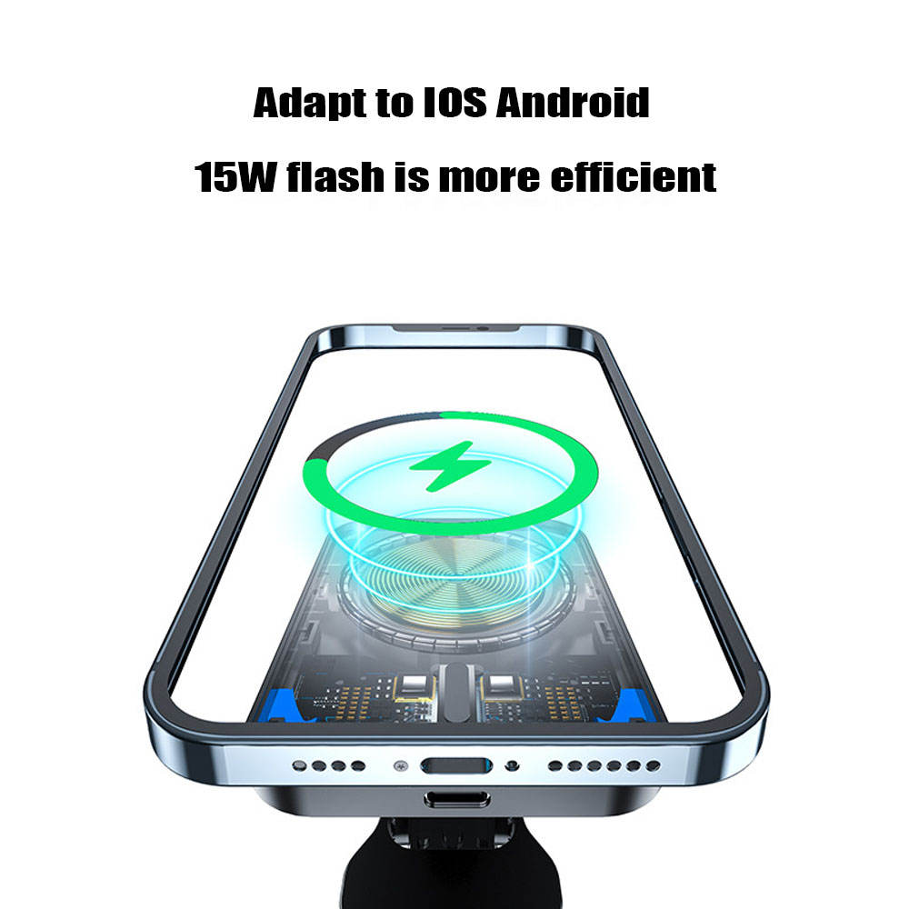 15W Magnetic fast charging car wireless charger bracket 987