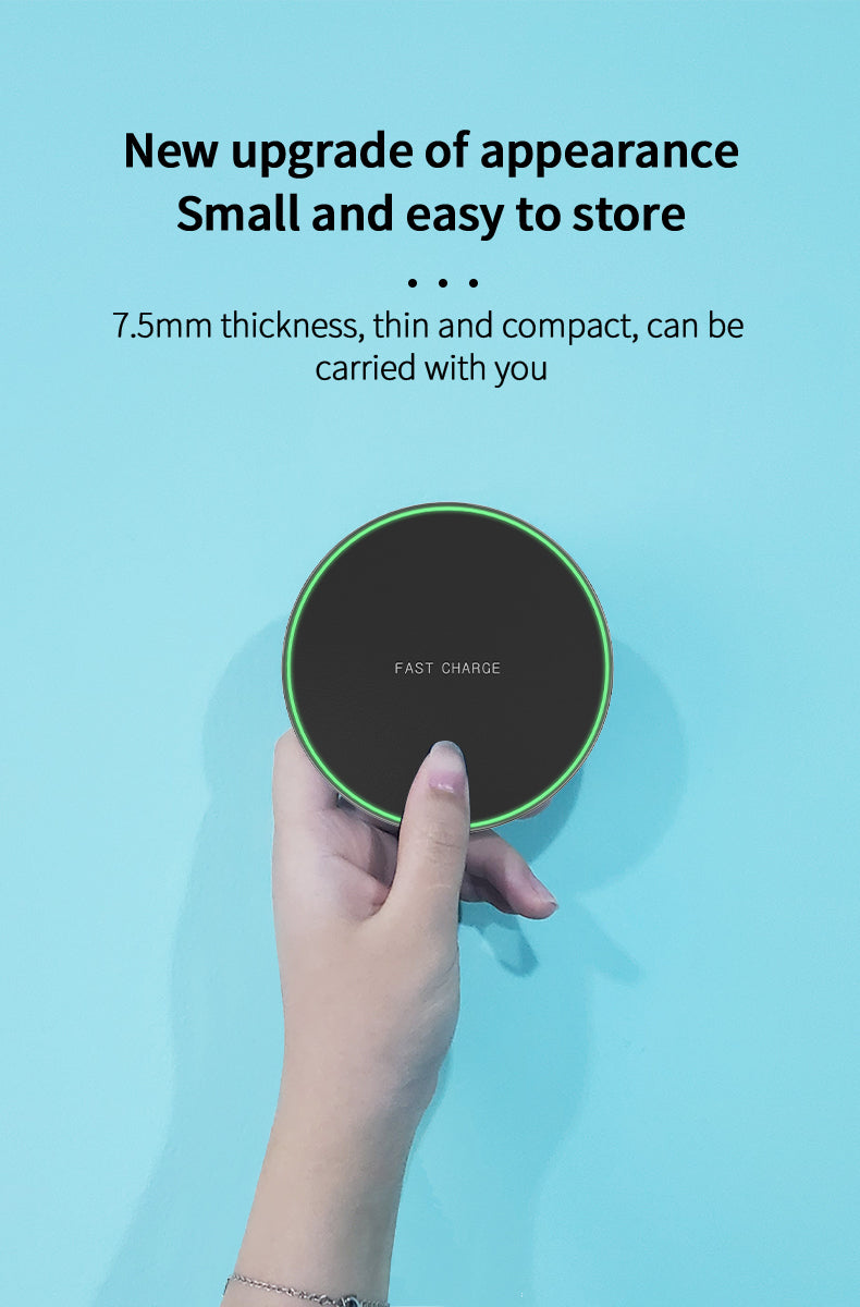 High quality 15 W 10 W round wireless charger with QI EPP BPP certification 31