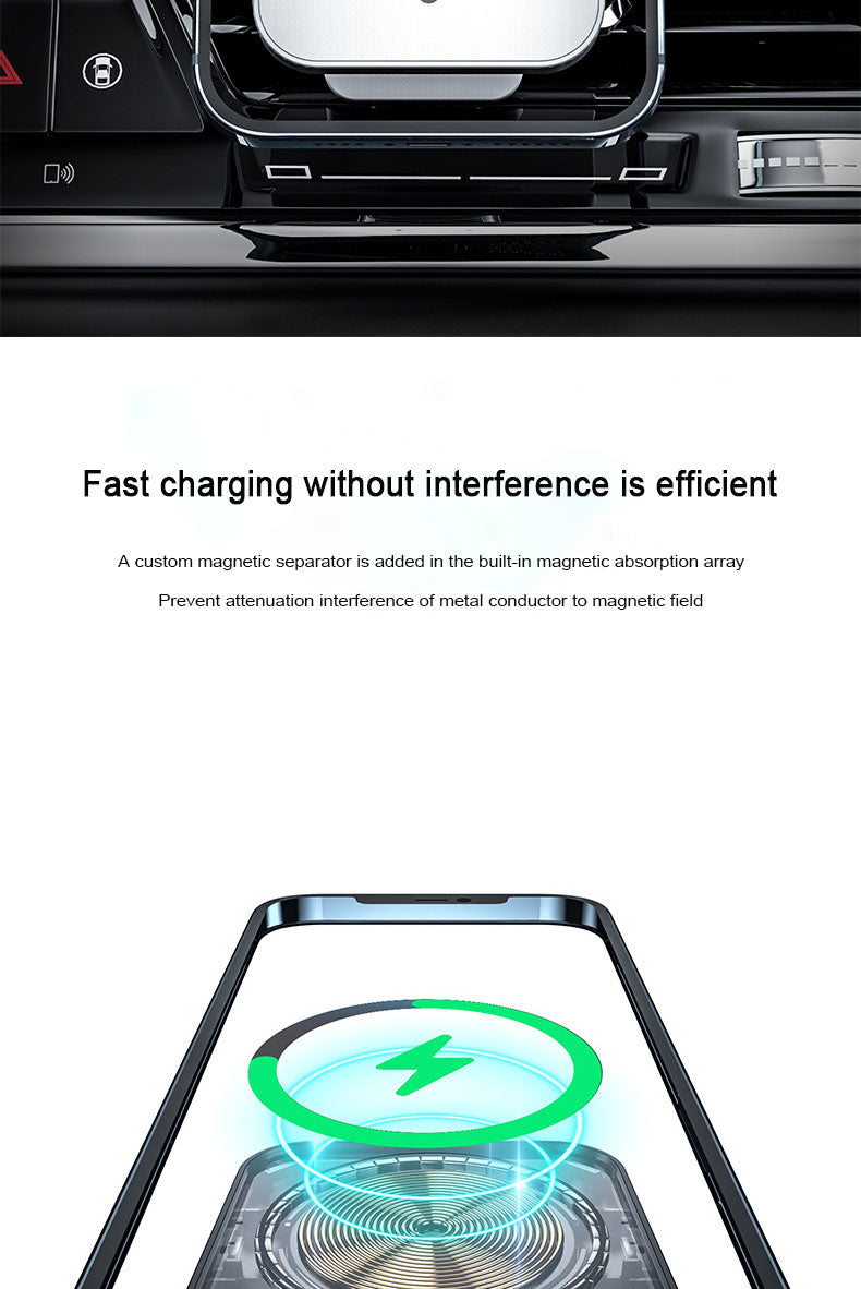 15W Magnetic fast charging car wireless charger bracket 987