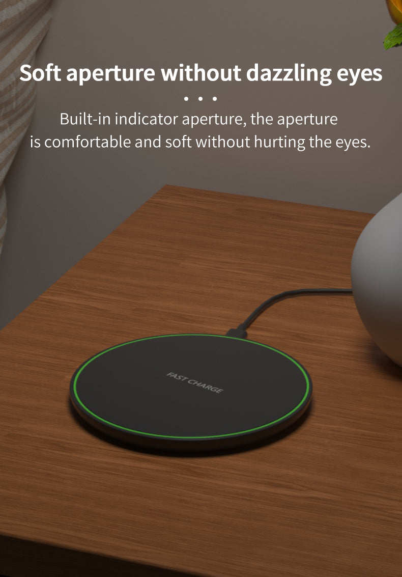 High quality 15 W 10 W round wireless charger with QI EPP BPP certification 31