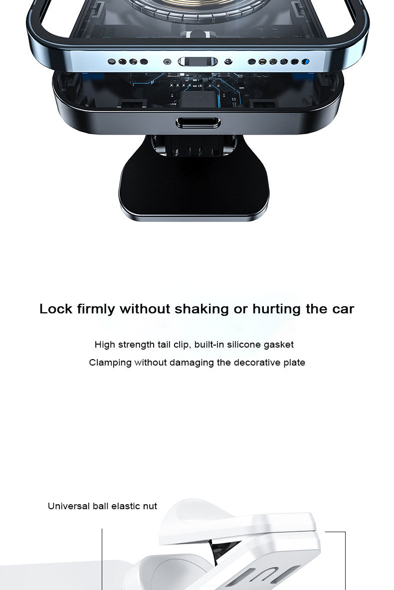 15W Magnetic fast charging car wireless charger bracket 987