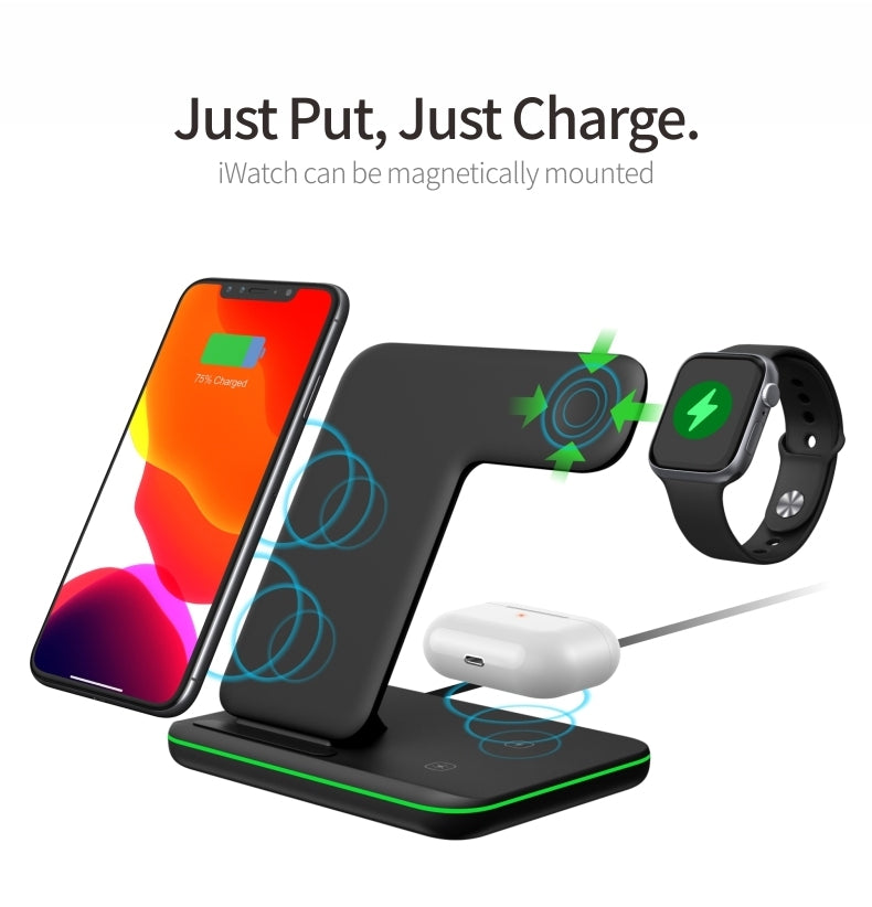 Hot selling 3 in 1 wireless charger Z5A