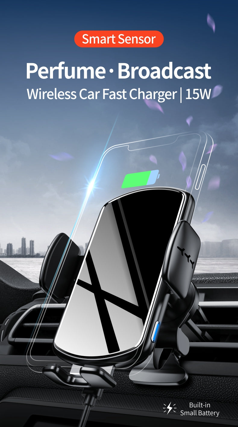FOD Inductive Car Wireless Charger with aromatherapy