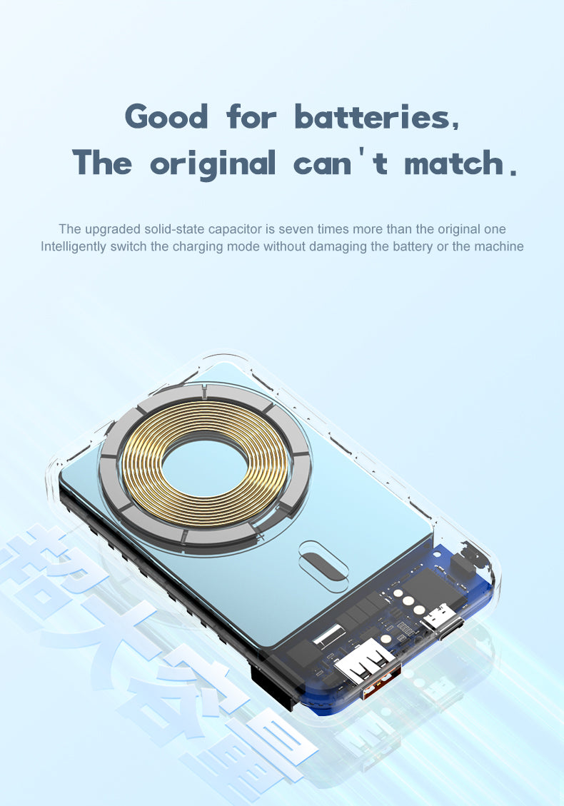 Magnetic 10000mAh foldable phone holder power bank A27-1