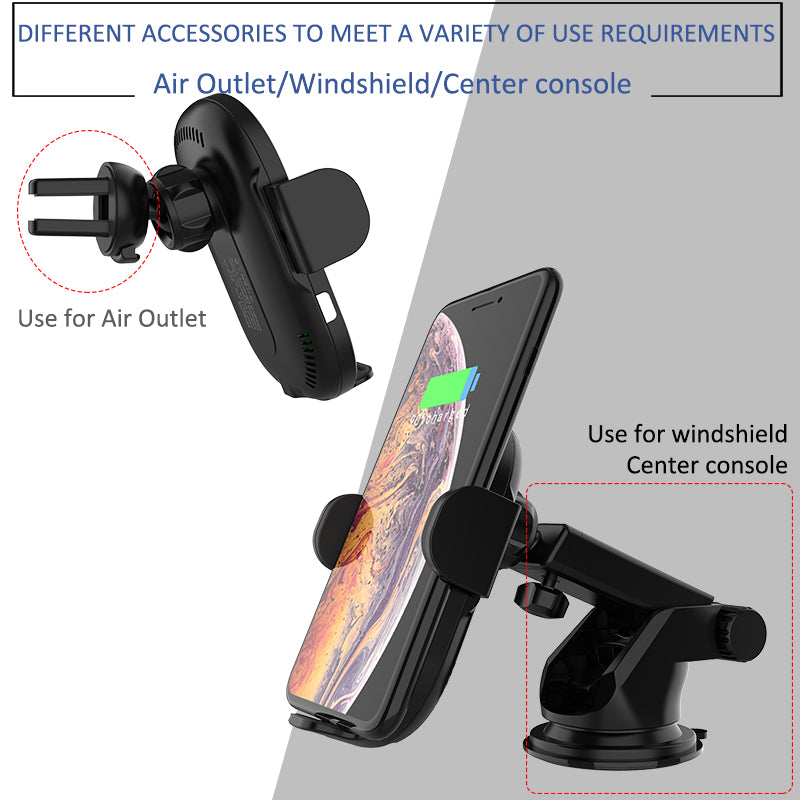 15W Magnetic fast charging vent phone mount car wireless charger