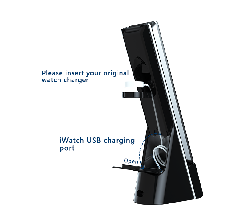 Folding 3 In 1 Table Lamp Desk wireless Charger N61