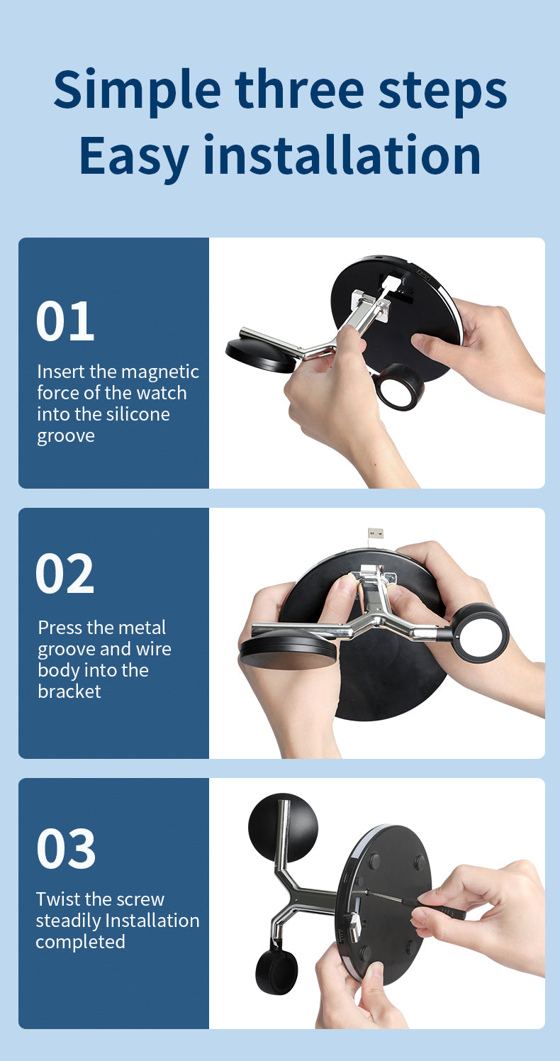25W 3-in-1 magnetic wireless charger stand 970