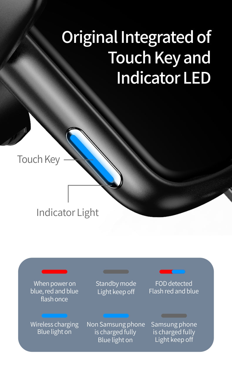 FOD Inductive Car Wireless Charger with aromatherapy