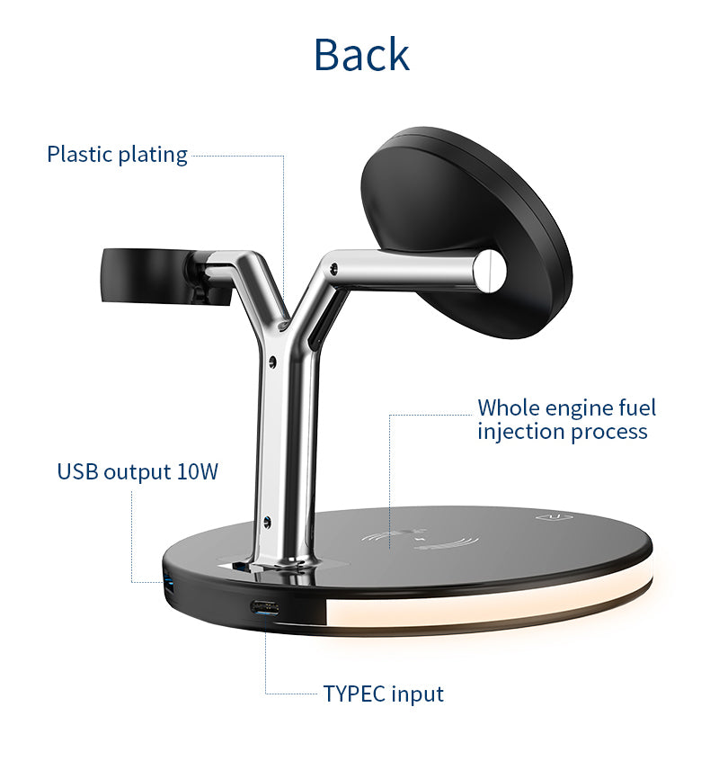 25W 3-in-1 magnetic wireless charger stand 970