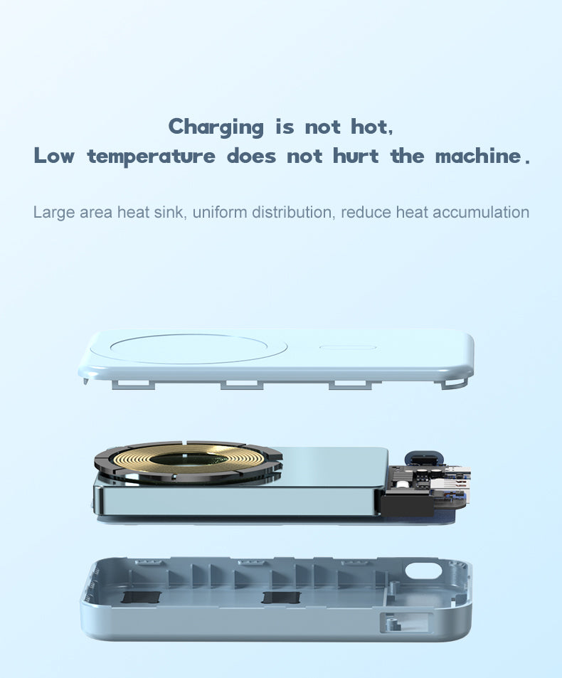 Magnetic 10000mAh foldable phone holder power bank A27-1