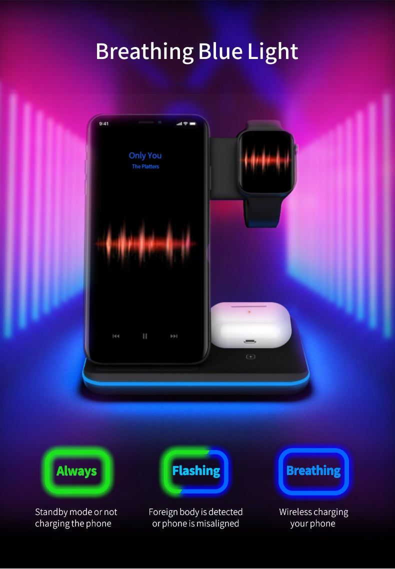 Hot selling 3 in 1 wireless charger Z5A