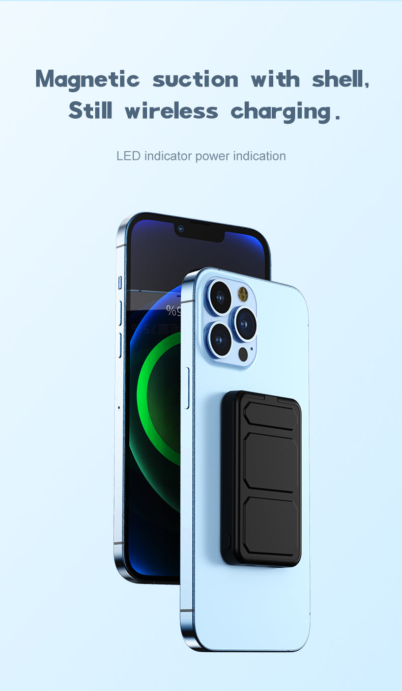 Magnetic 10000mAh foldable phone holder power bank A27-1