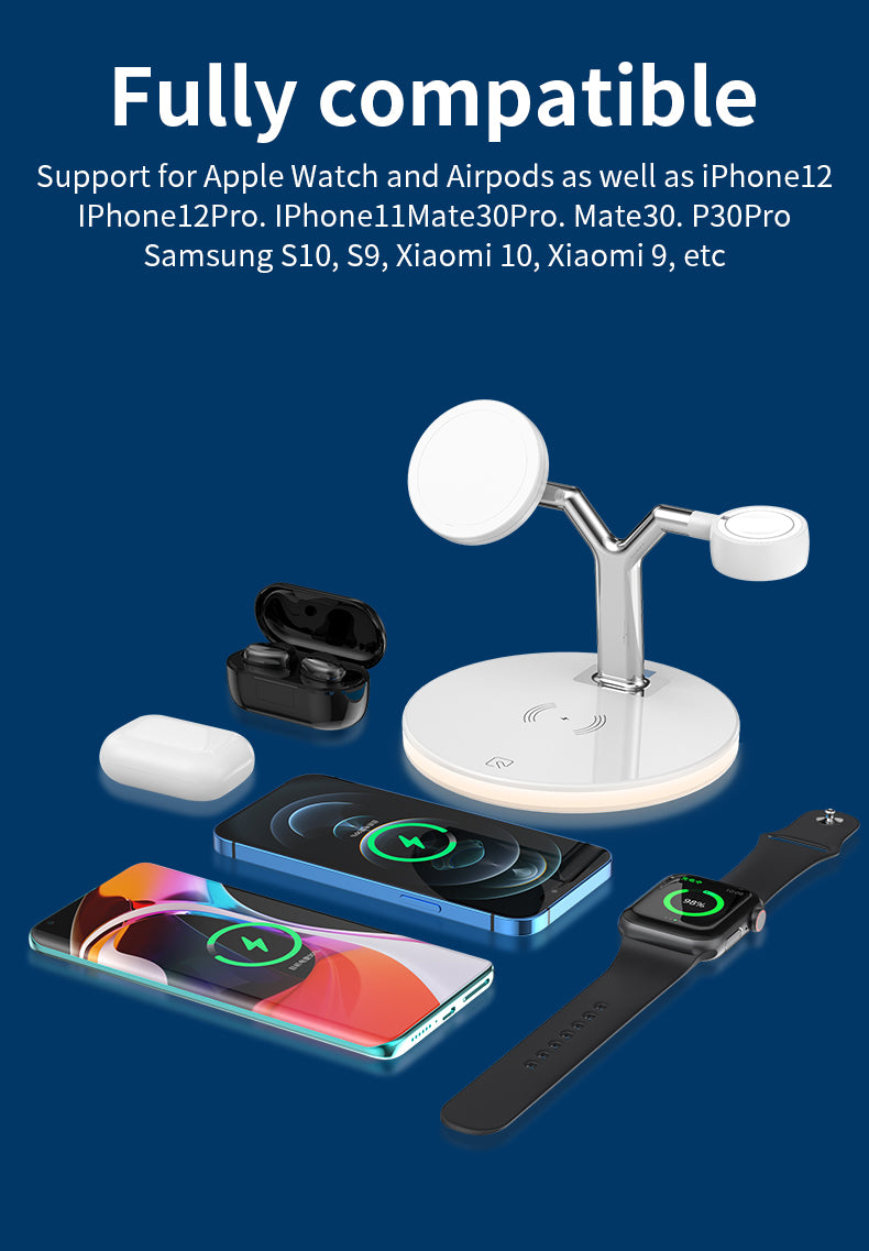 25W 3-in-1 magnetic wireless charger stand 970