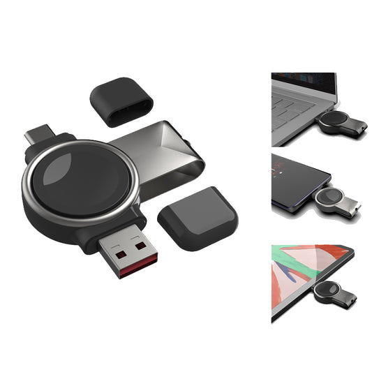Portable magnetic wireless charger for Samsung Galaxy watch 3 / 4 Active 1 / 2