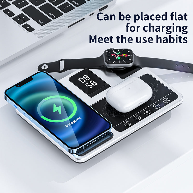 2023 trending products three in one electric lift multifunctional 4 in 1 wireless charger R11