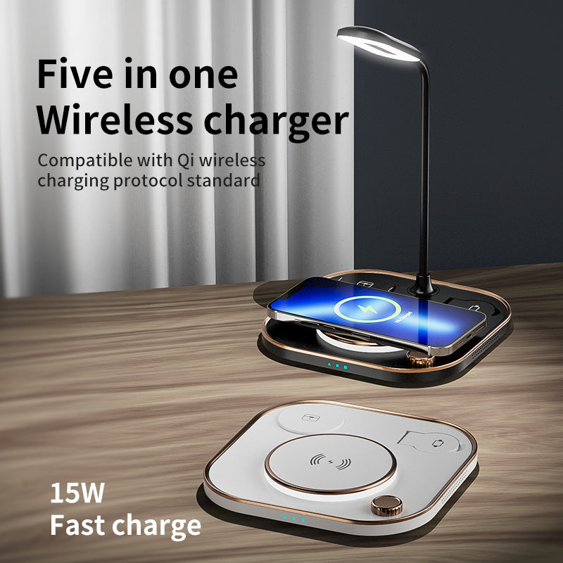 4 in 1 wireless charger with desk lamp X3