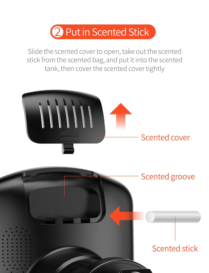 FOD Inductive Car Wireless Charger with aromatherapy