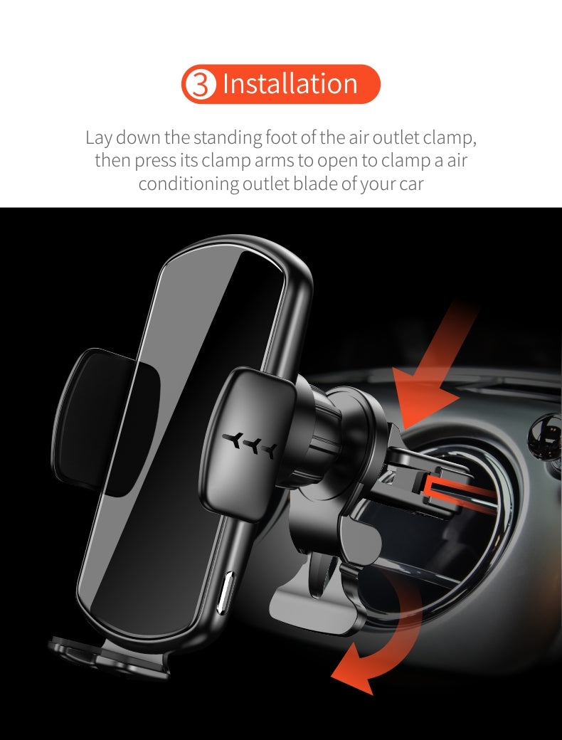 FOD Inductive Car Wireless Charger with aromatherapy