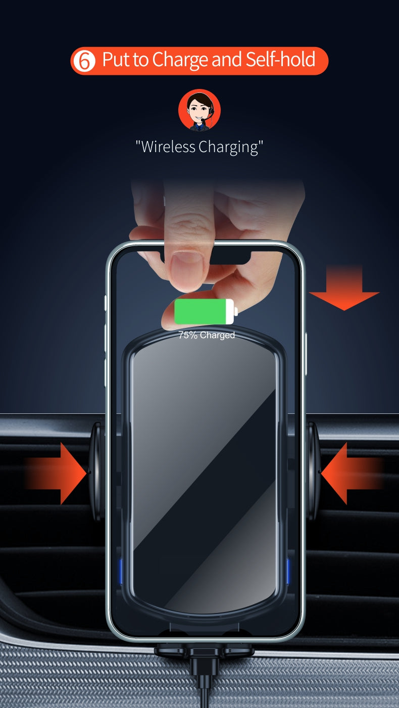 FOD Inductive Car Wireless Charger with aromatherapy