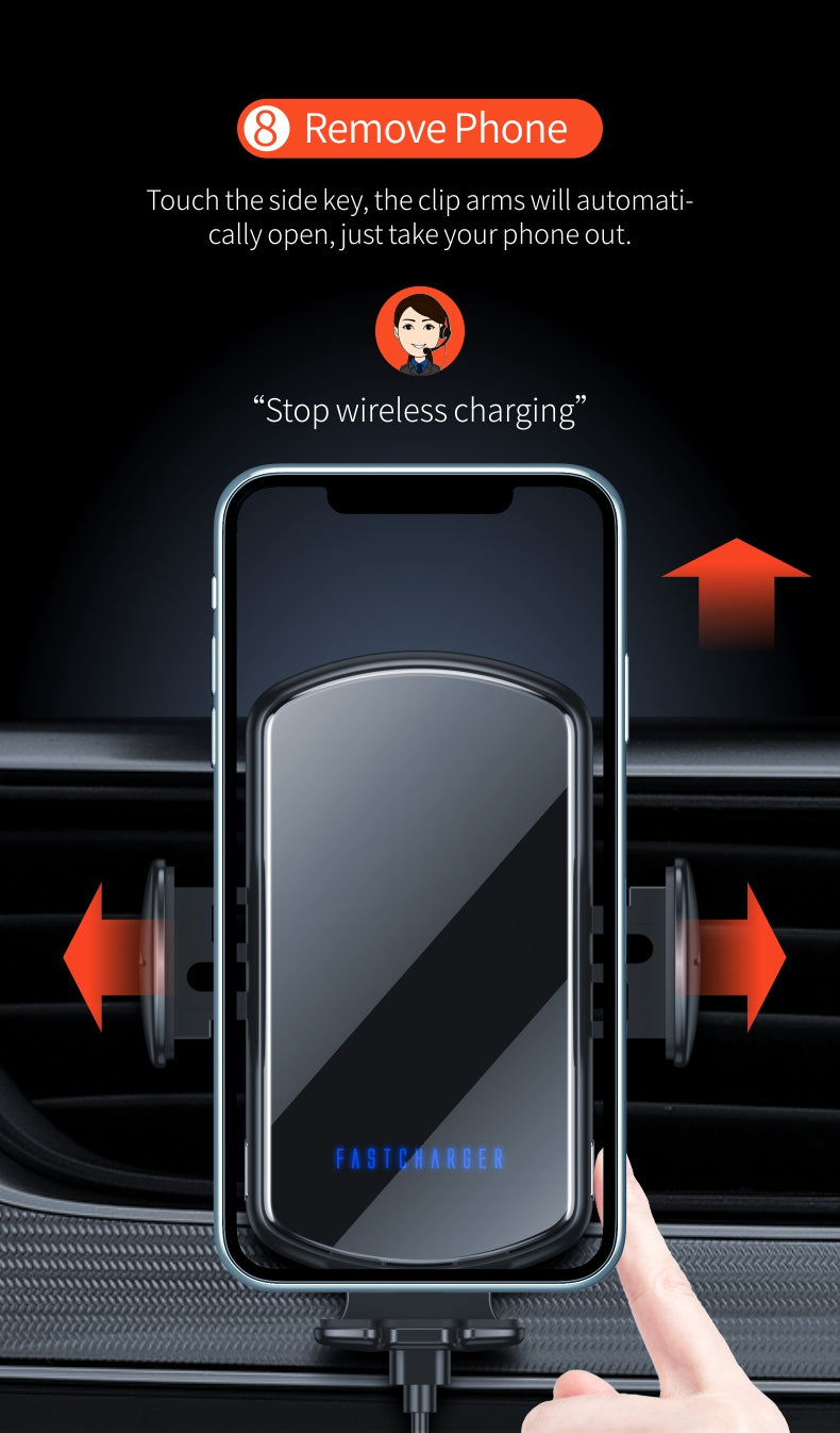 FOD Inductive Car Wireless Charger with aromatherapy