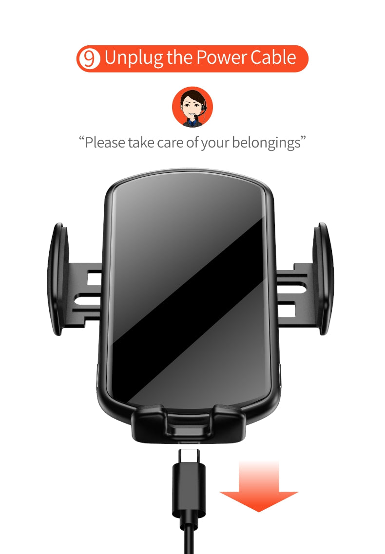 FOD Inductive Car Wireless Charger with aromatherapy