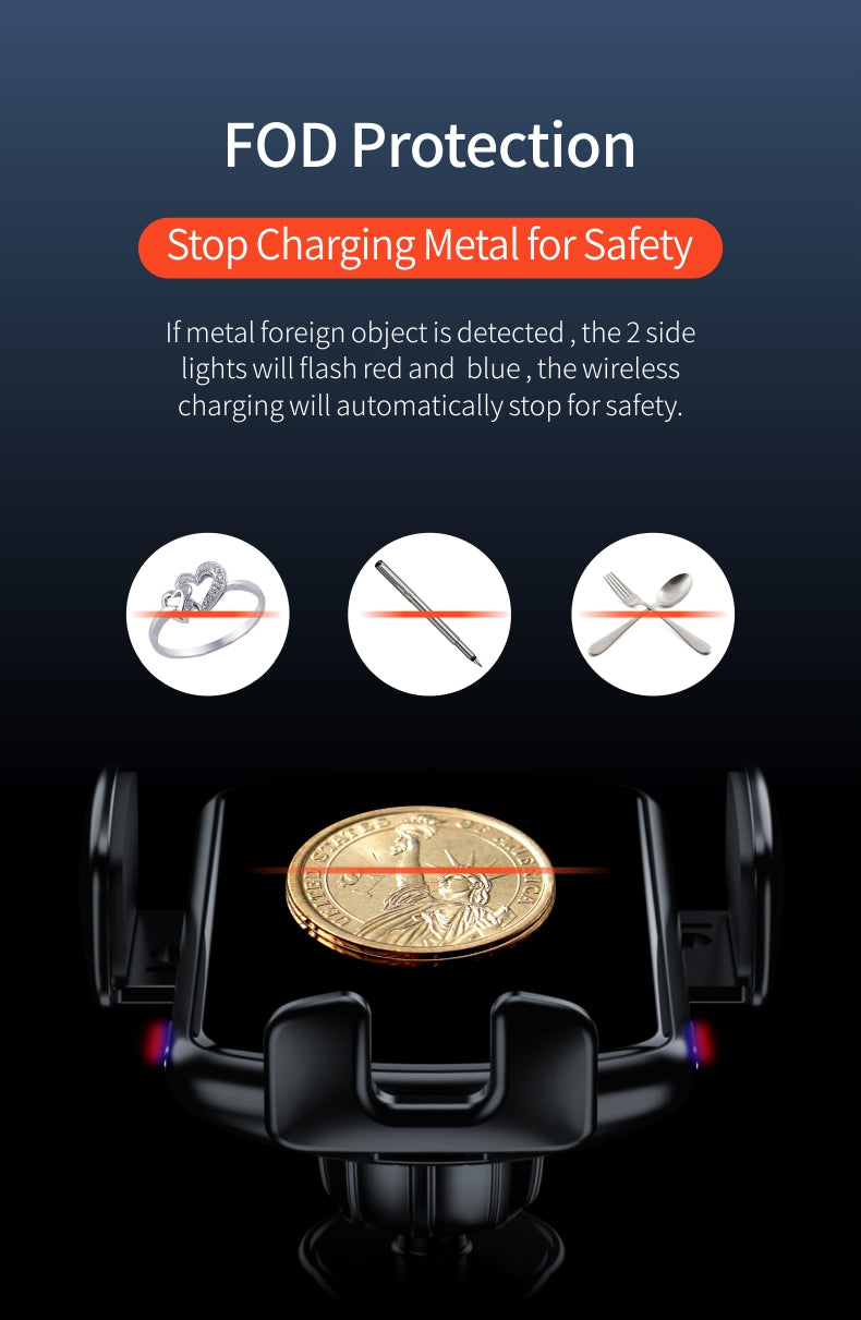 FOD Inductive Car Wireless Charger with aromatherapy