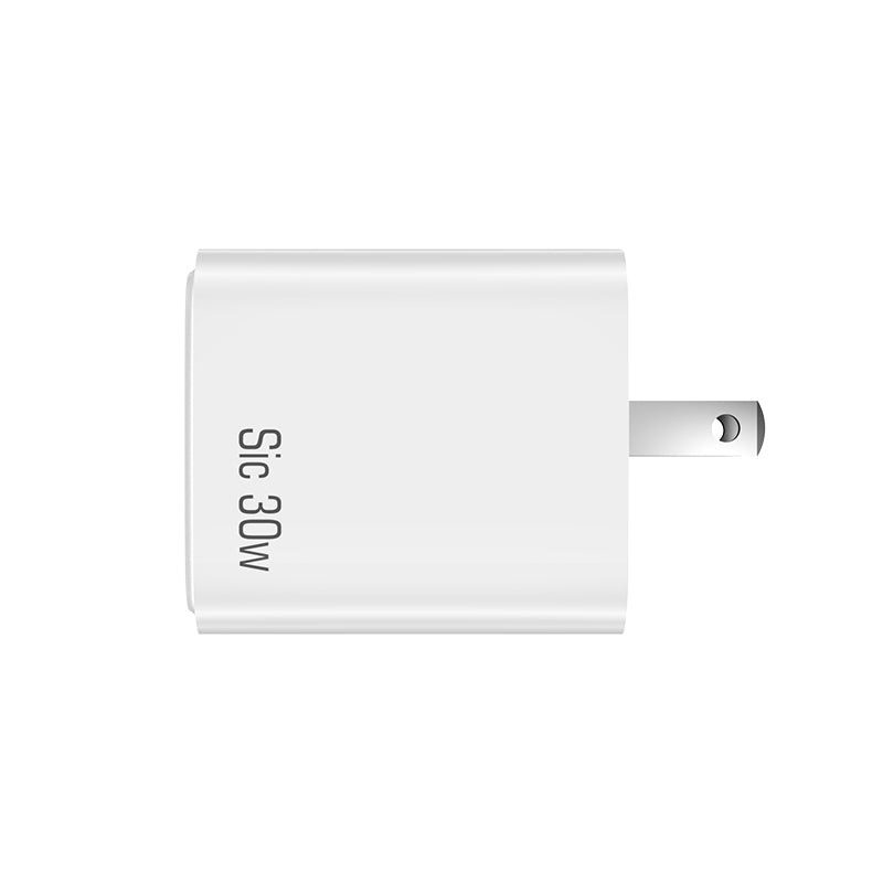 Silicon Carbide PD30W A+C+L port fast adapter US EU plug bulk portable cell phone chargers with FCC certificate