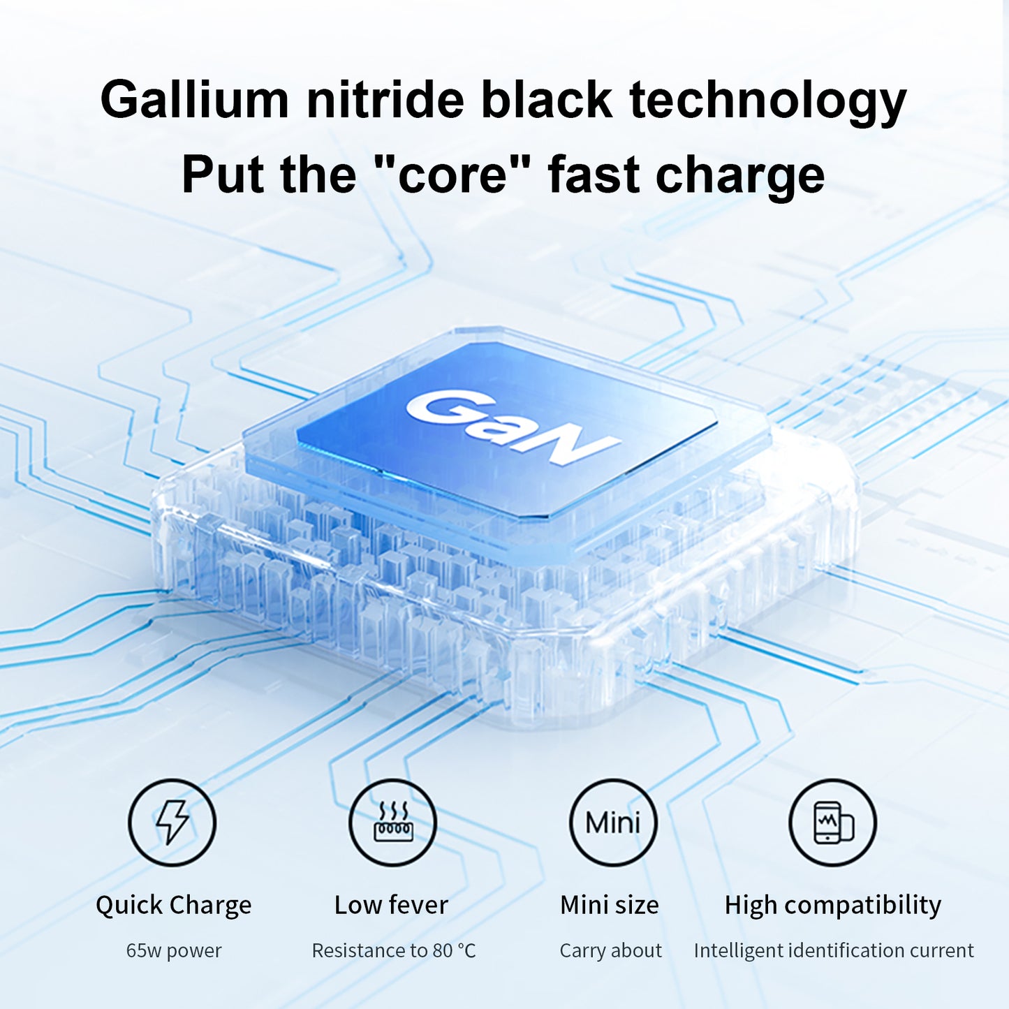 Gan Charger 65w 2c 1A 3 ports  adapter L to C reverse charging plug 20v 3.25a Pd Charger For Macbook Etl Pse Ce FCC Rohs  Certified