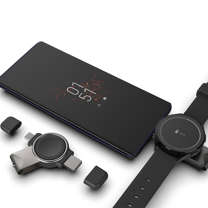 Portable magnetic wireless charger for Samsung Galaxy watch 3 / 4 Active 1 / 2