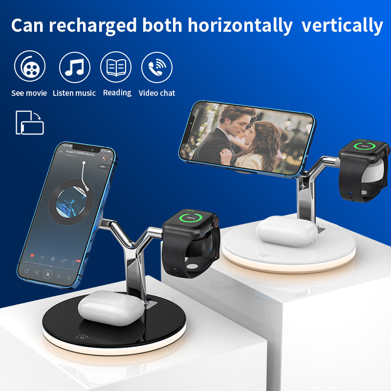 25W 3-in-1 magnetic wireless charger stand 970