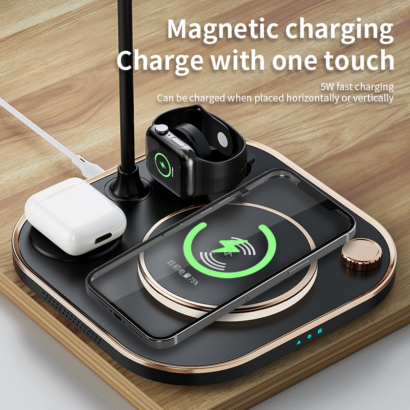 4 in 1 wireless charger with desk lamp X3