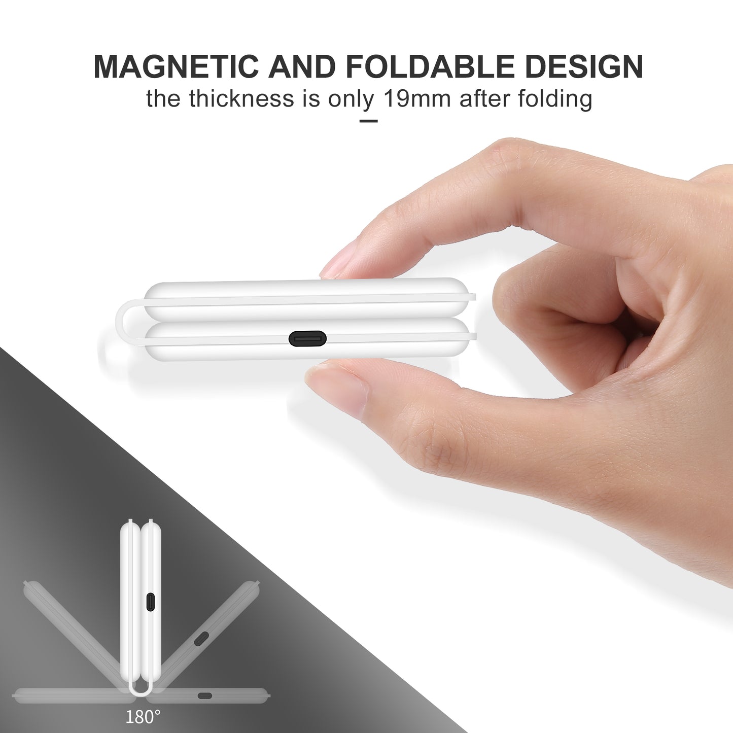 Foldable 2 in 1 15W Dual wireless charger Q600