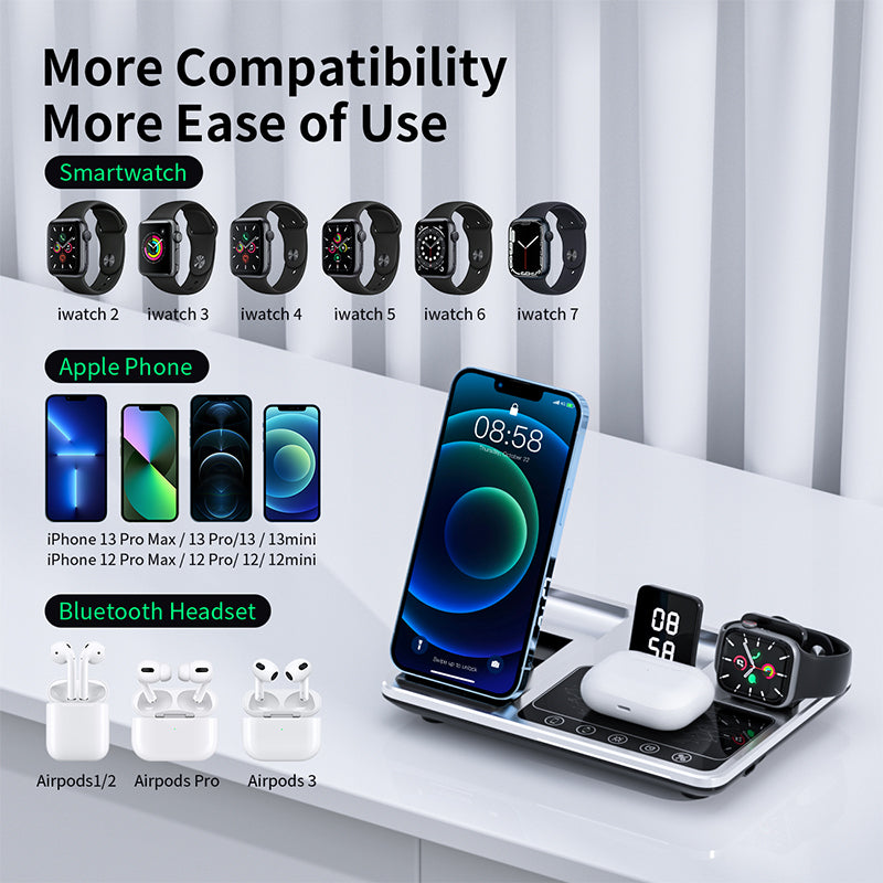 2023 trending products three in one electric lift multifunctional 4 in 1 wireless charger R11
