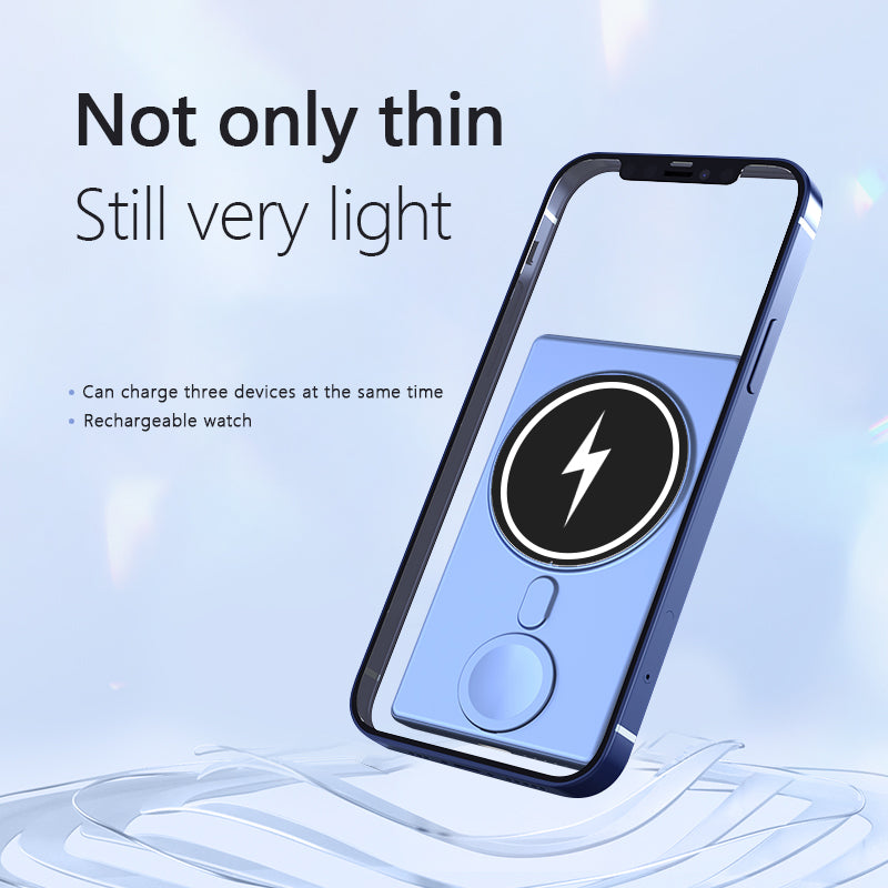 Innovative magnetic 3 in 1 wireless charging power bank N66